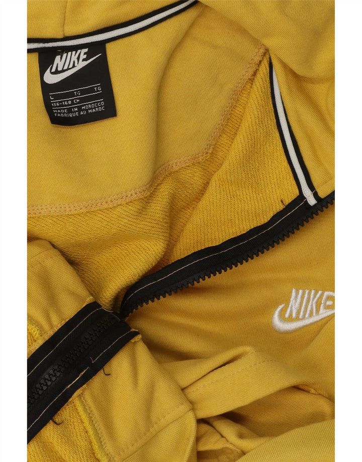 Nike Jungen-Kapuzenpullover mit Reißverschluss, 12–13 Jahre, Größe L, Gelb