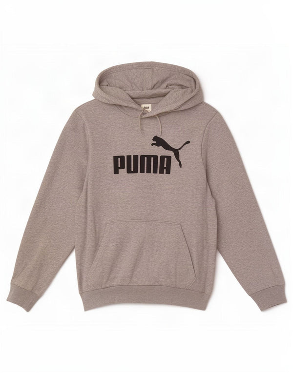 Puma Womens Loose Fit Graphic Hoodie Pullover UK 18 XL Grau Baumwolle