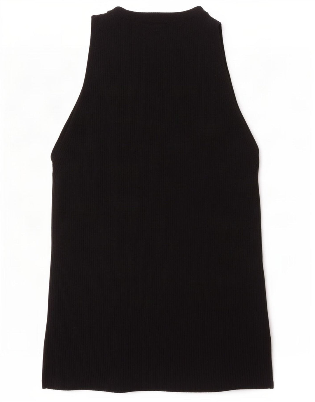 Zara Damen Crop Vest Top UK 8 Small Schwarze Viskose