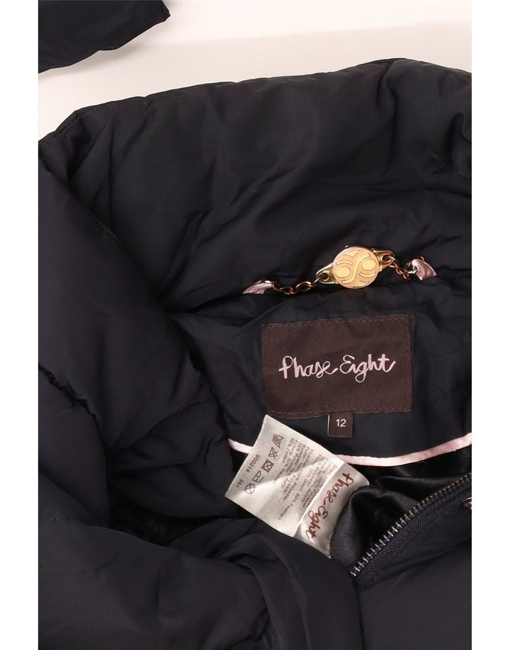 Phase Eight Wattierter Damenmantel UK 12 Medium Marineblau Polyester