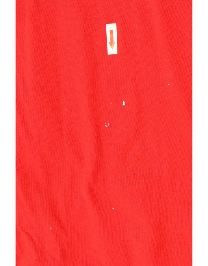 Nike Herren Athletic Cut T-Shirt Top Große rote Baumwolle