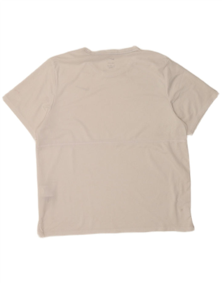Nike Herren Dri Fit T-Shirt Top XL Weiß Polyester