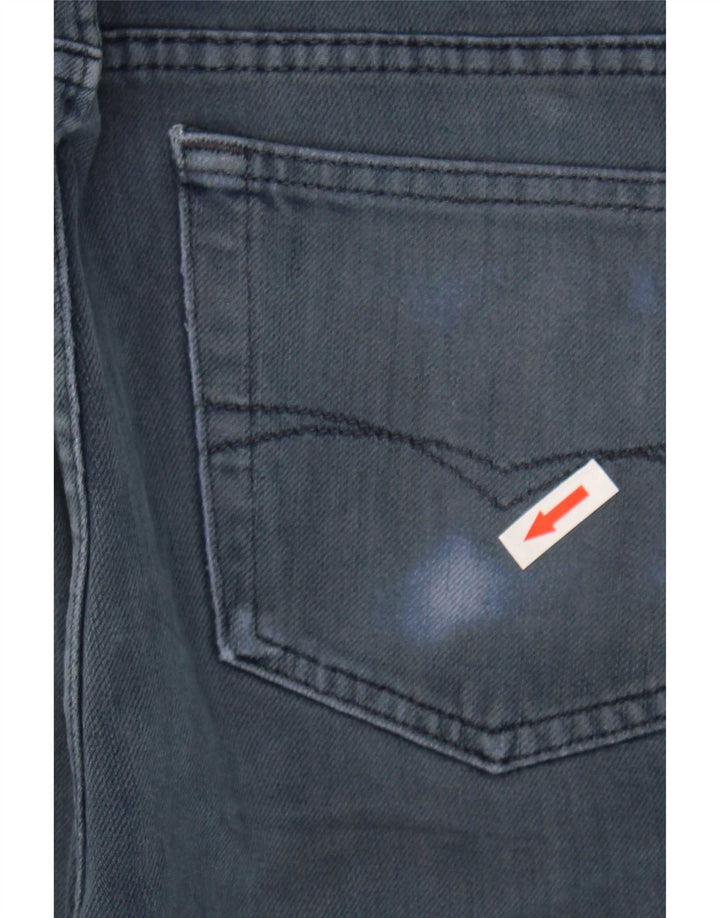 Marks & Spencer Herren Blue Harbor Straight Jeans W34 L31 Marineblaue Baumwolle
