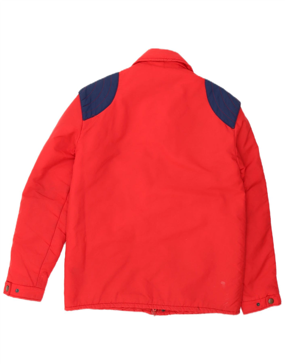 Sportitalia Wattierte Herrenjacke UK 38 Mittelroter Farbblock