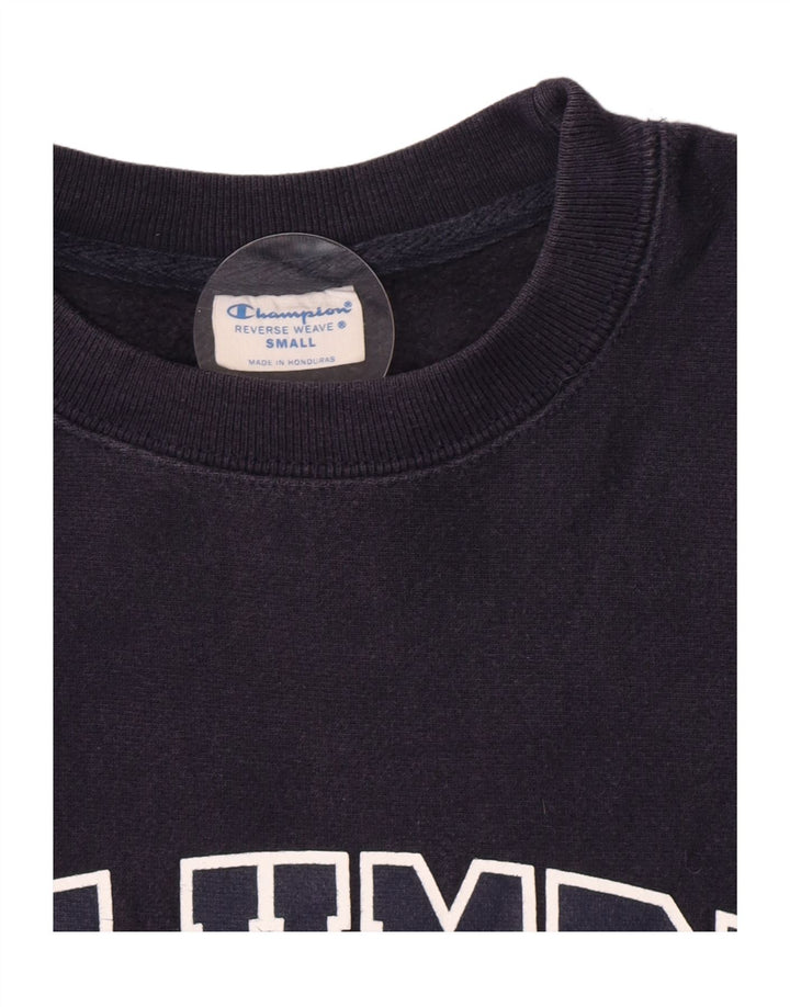 Champion Herren Reverse Weave Graphic Sweatshirt Pullover Small Marineblau