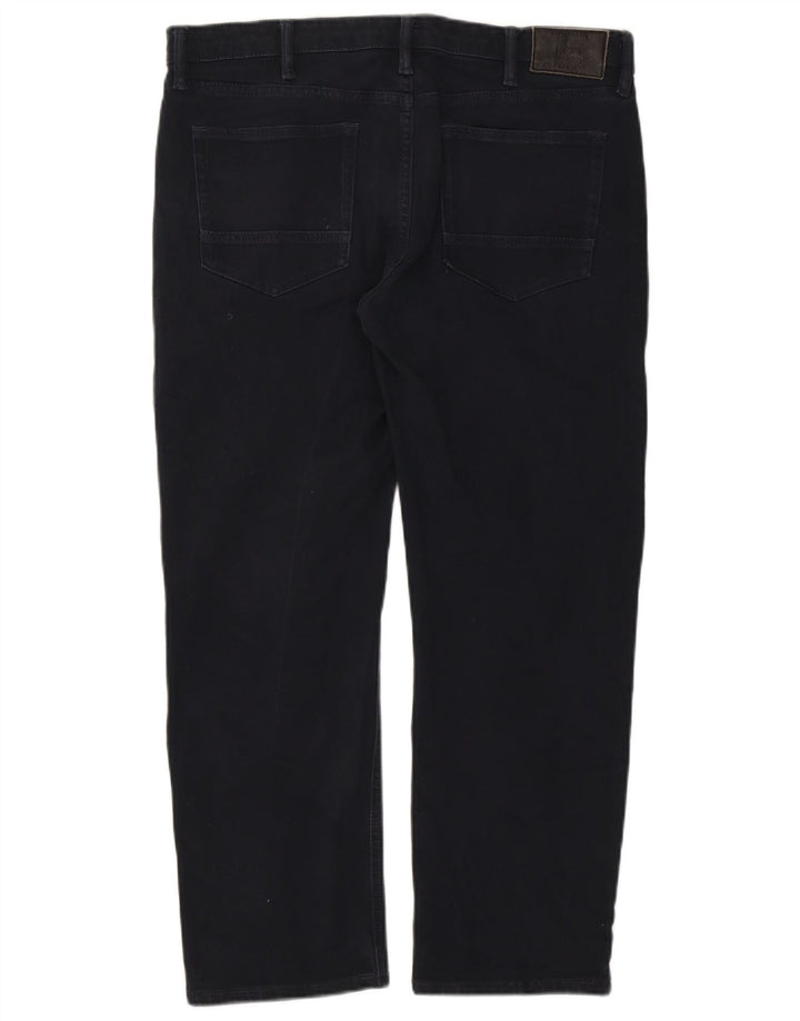 Marks & Spencer Herren Straight Jeans W36 L29 Marineblau Baumwolle