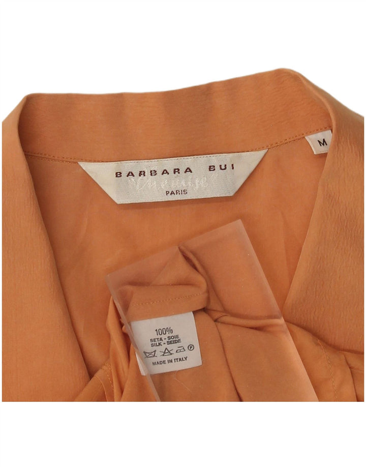 Barbara Bui Damen Weste UK 14 Mittelorange Seide