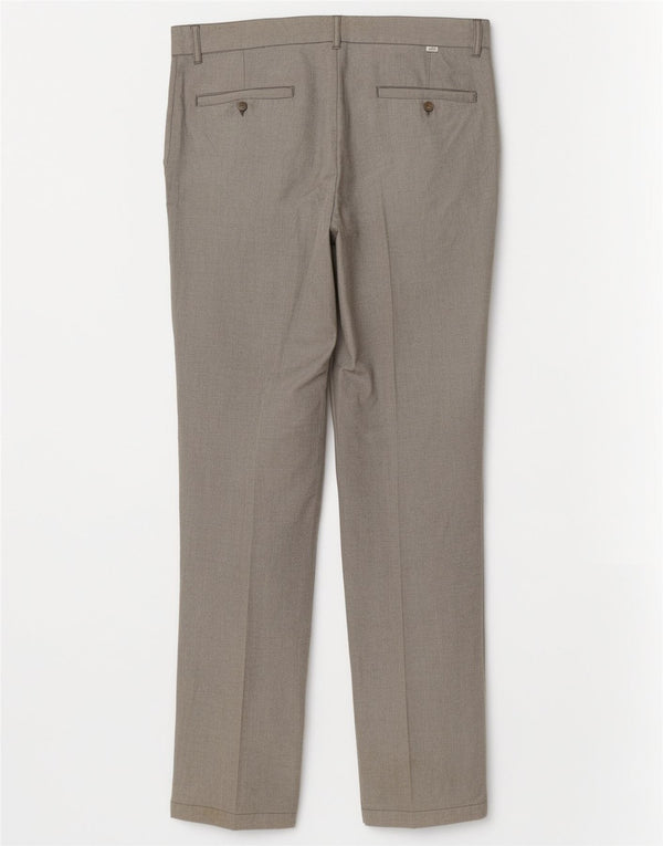 Cerruti 1881 Mens Straight Chino Trousers IT 50 Large W34 L33 Grey Cotton