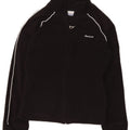 REEBOK Damen Fleecejacke UK 10 Small Schwarz Polyester