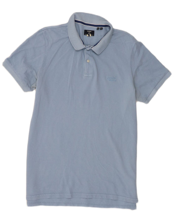 Superdry Herren-Poloshirt 2XL aus blauer Baumwolle