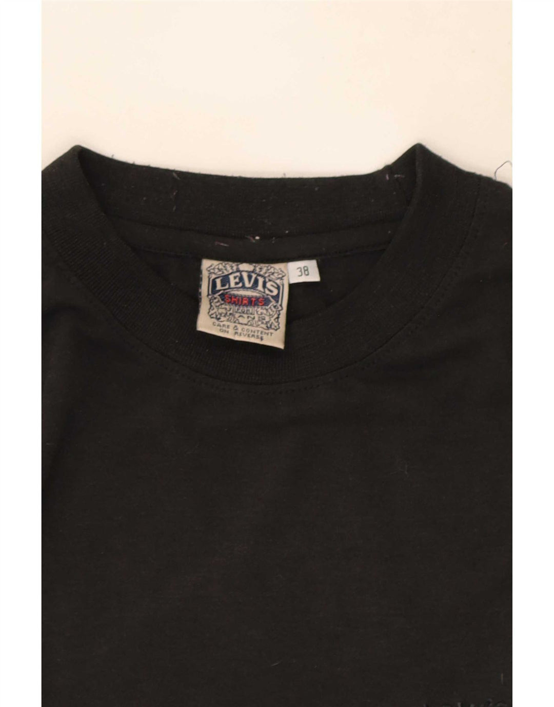 Levi's Herren T-Shirt Top UK 38 Medium Schwarz Polyester