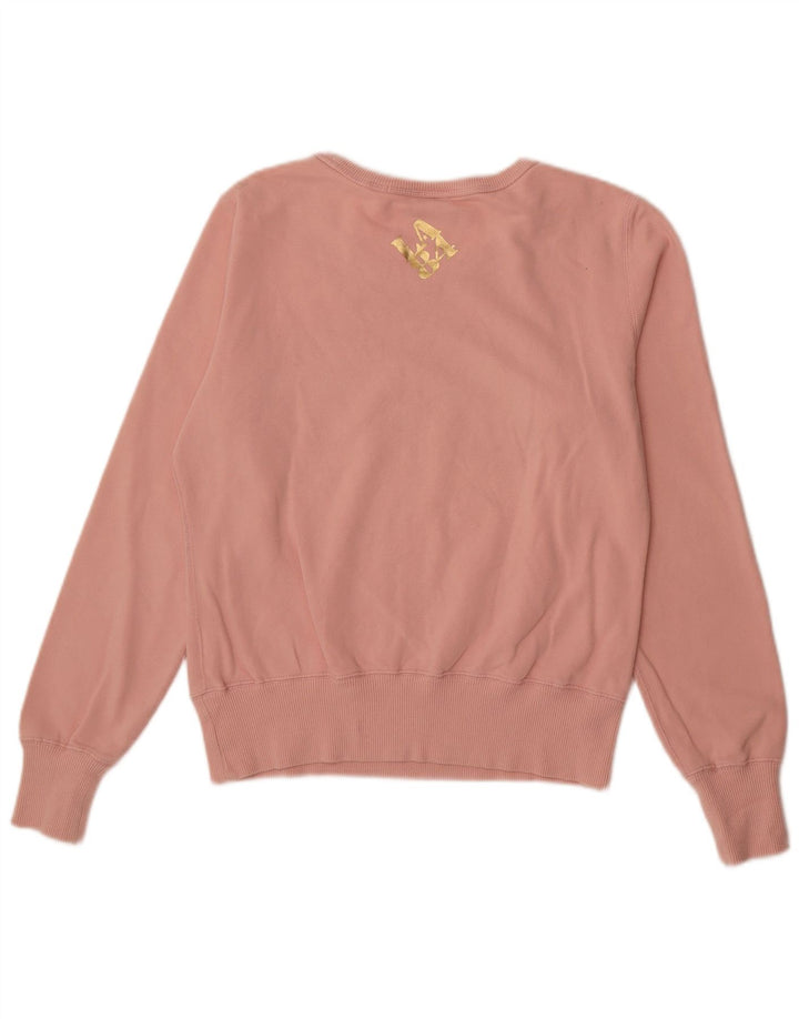 NIKE Womens Sweatshirt Jumper UK 10/12 Medium Pink Cotton
