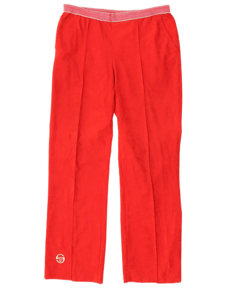 SERGIO TACCHINI Damen-Trainingshose IT 48 XL W34 L29 Rotes Triacetat