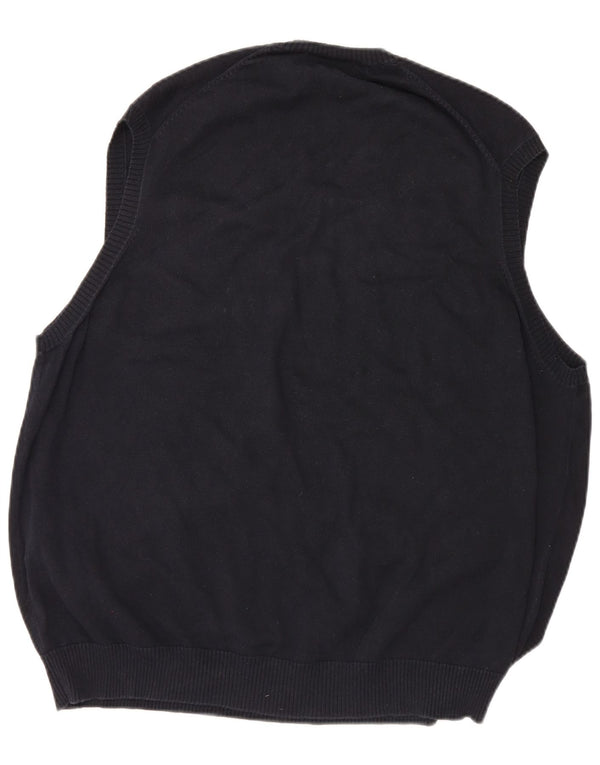 Marks & Spencer Herren Blue Harbour Weste Tanktop 2XL Marine Baumwolle