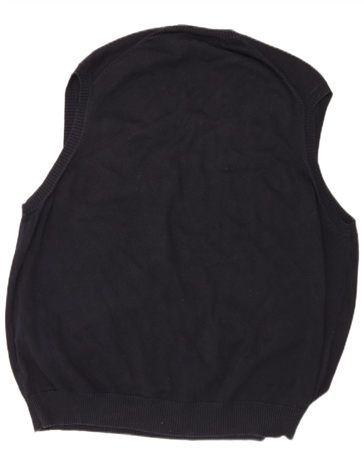 Marks & Spencer Herren Blue Harbour Weste Tanktop 2XL Marine Baumwolle