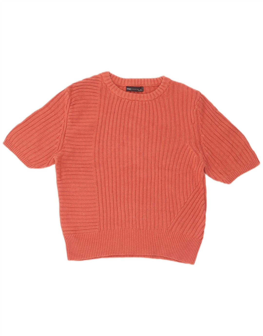 Marks & Spencer Damen-Pullover mit Rundhalsausschnitt, Gr. 16, Rosa