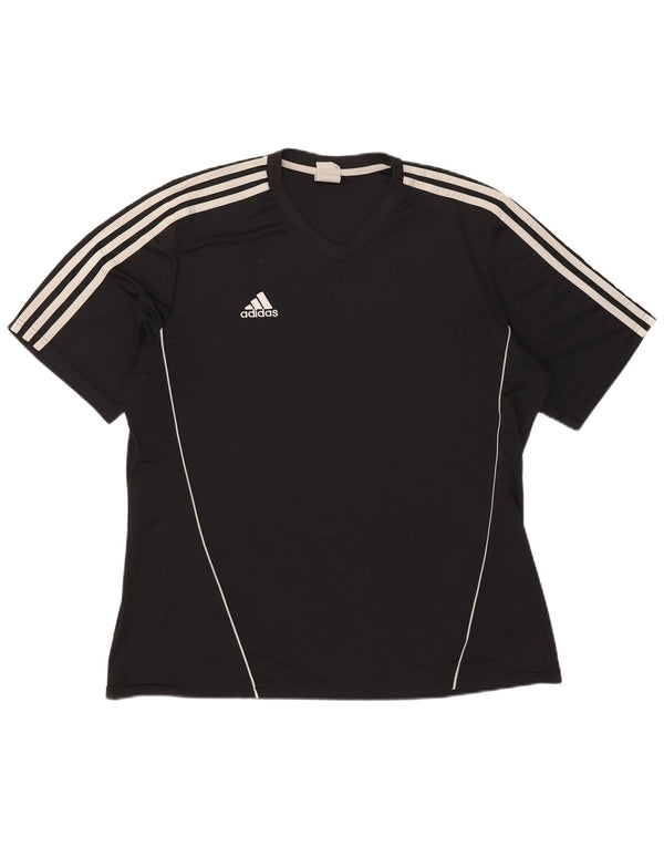 Adidas Herren T-Shirt Top XL Schwarz Polyester