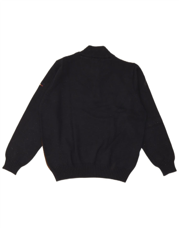 Il Granchio Herren-Pullover mit Reißverschluss am Hals, mittelgroß, mehrfarbig, Farbblock