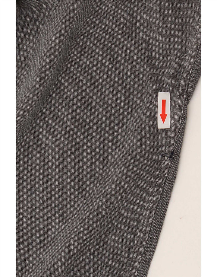 Trussardi Herrenhemd XL Graue Viskose