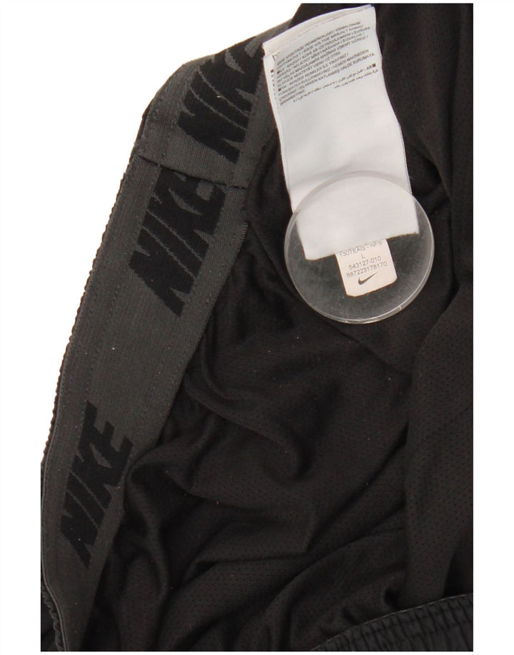 Nike Herren-Trainingshose, groß, aus schwarzem Polyester
