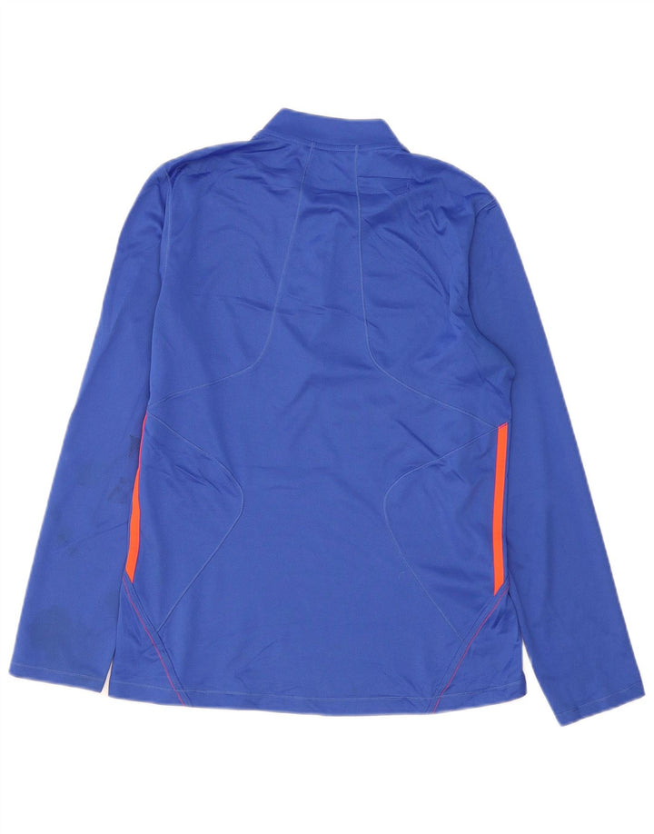 ADIDAS Damen Climalite Pullover Trainingsanzug Top UK 16/18 Large Blau