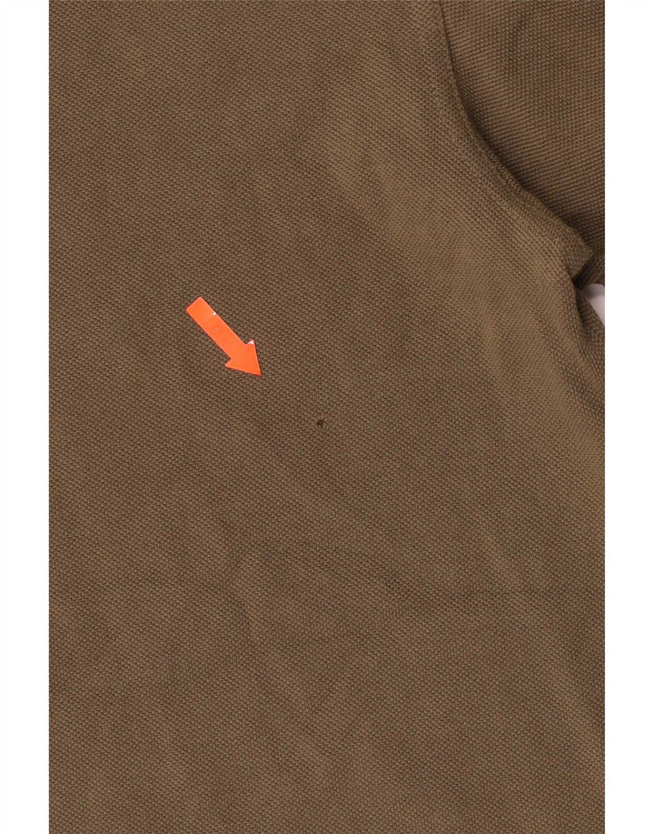 Fred Perry Herren-Poloshirt aus mittlerer Khaki-Baumwolle