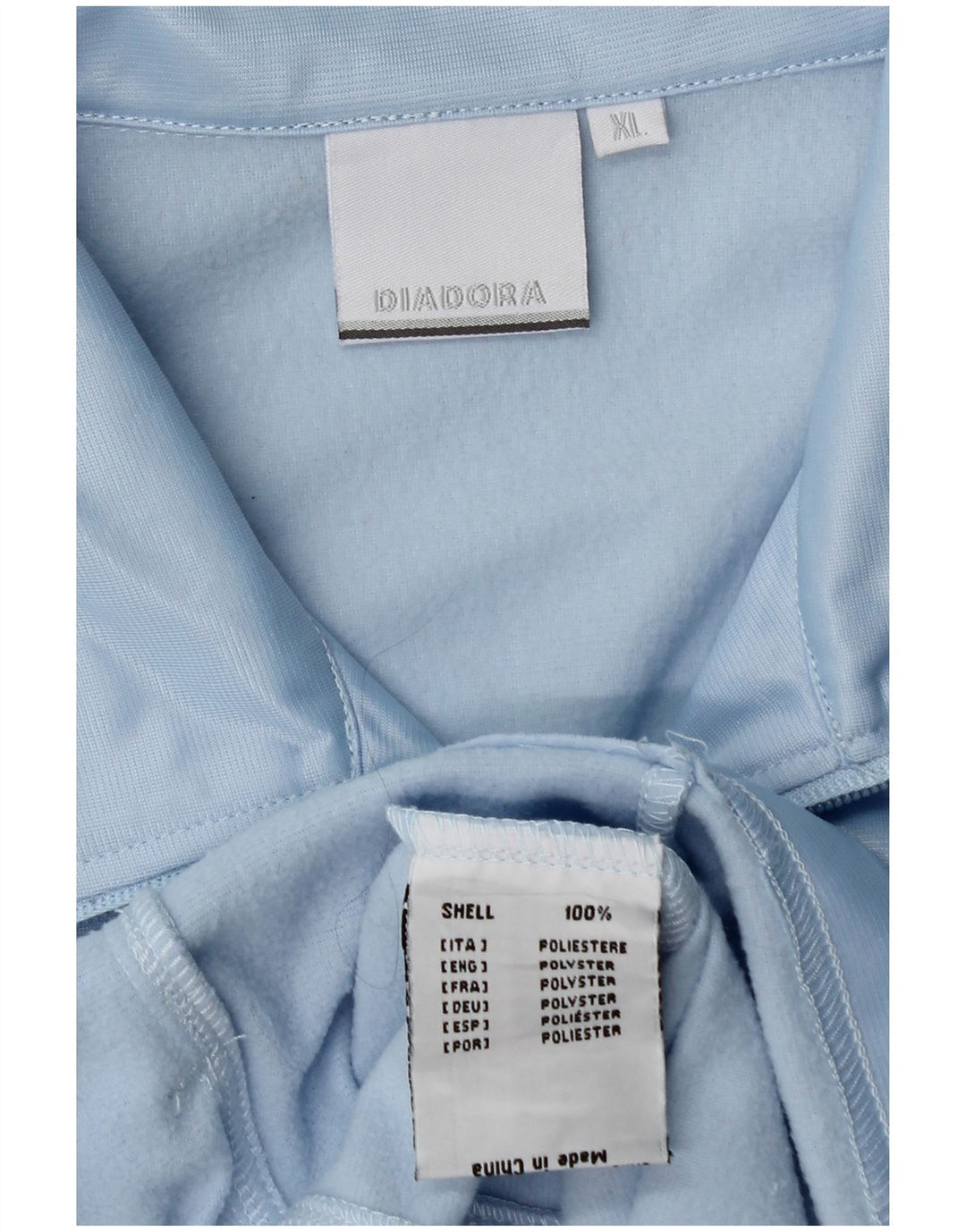 Diadora Damen-Trainingsanzug-Oberteiljacke UK 18 XL Blaues Polyester