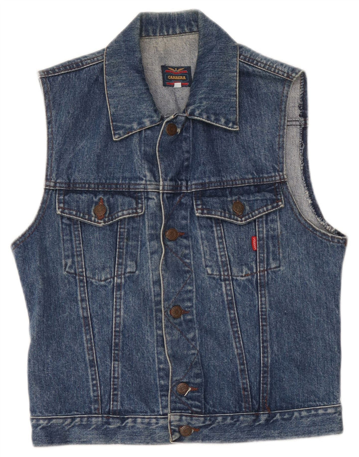 Carrera Herren Jeansweste UK 36 Small Blau