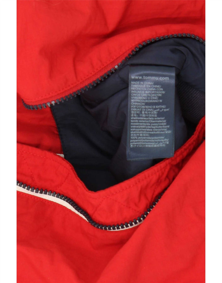 Tommy Hilfiger Herren Bomberjacke UK 36 Small Rot Polyamid