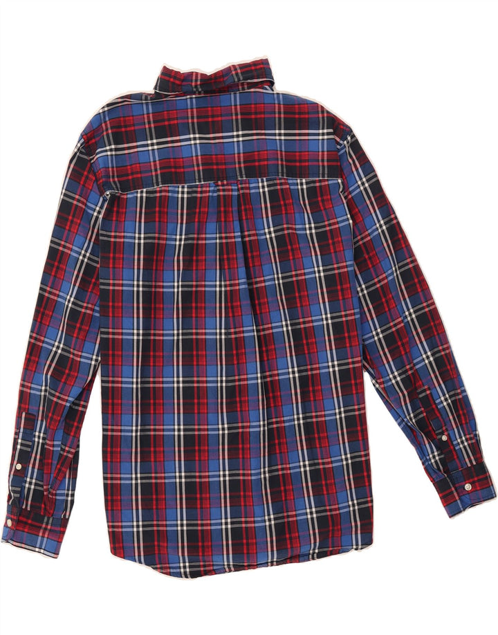 CHAPS Mens Easy Care Shirt Large Blue Check Cotton Vintage Chaps and Second-Hand Chaps from Messina Hembry 