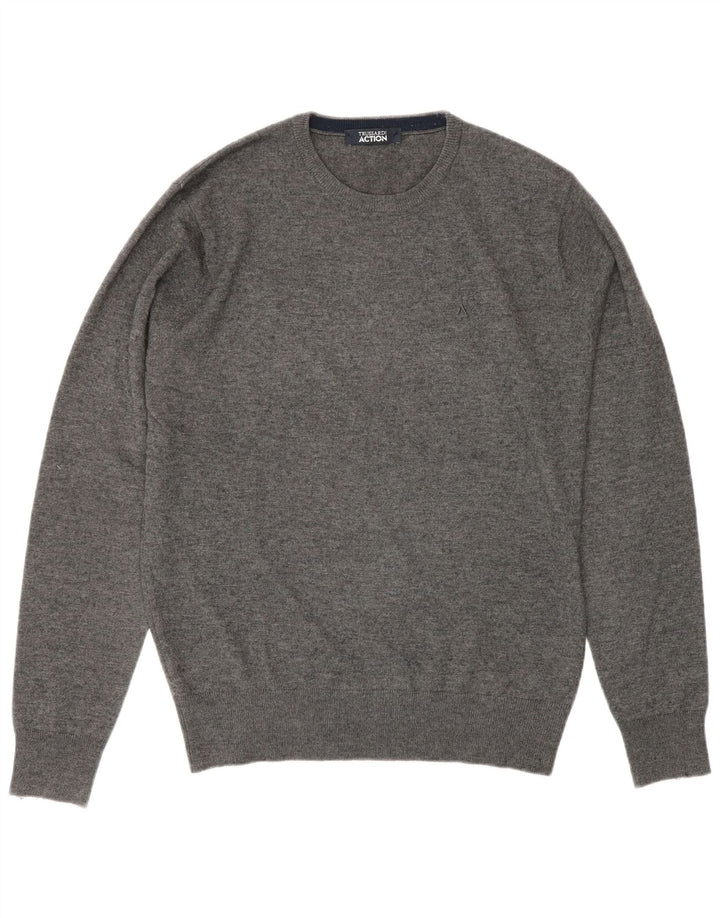 Trussardi Herren-Pullover mit Rundhalsausschnitt IT 50 Mittelgrau