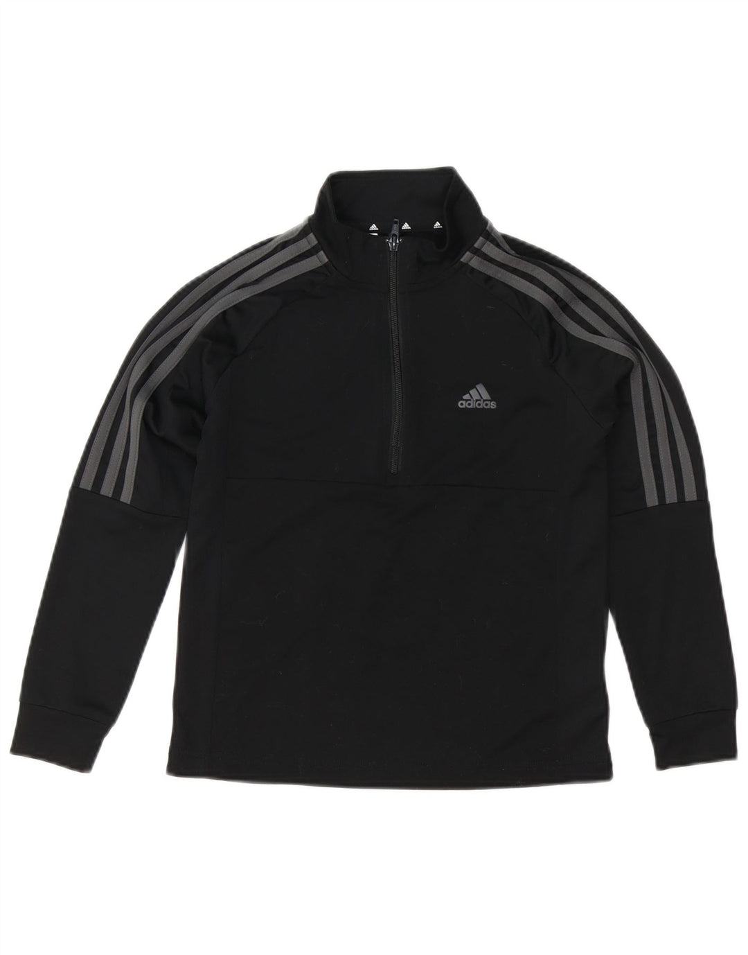 Adidas Jungen Aeroready Zip Neck Pullover Trainingsanzug Top 9–10 Jahre Schwarz