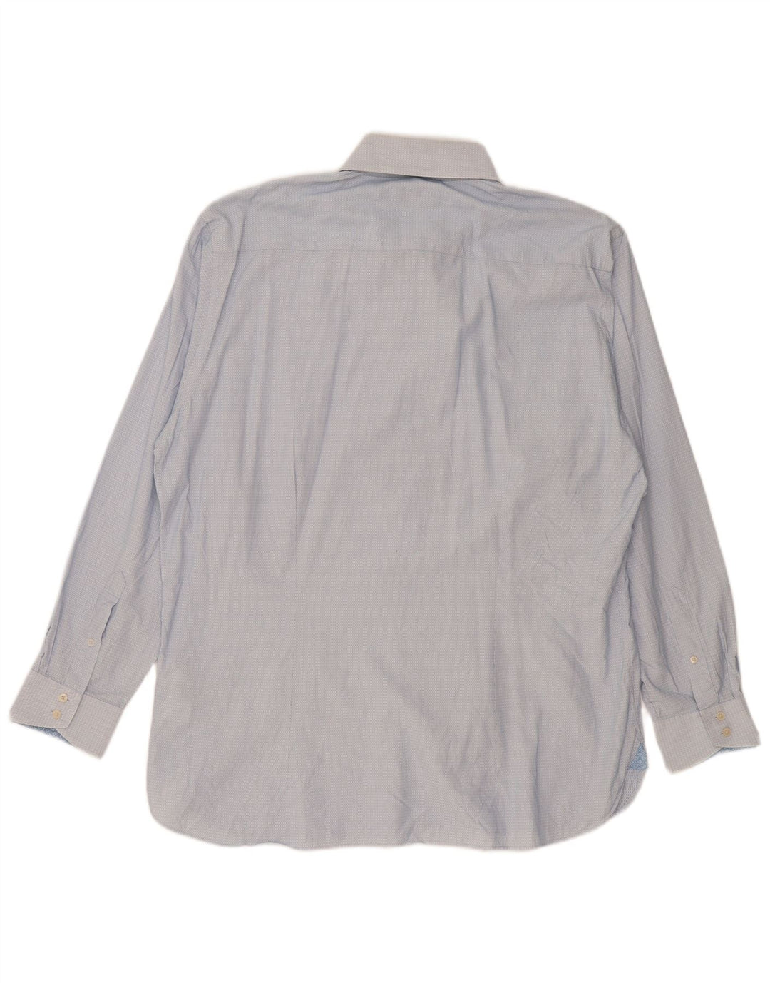 Ted Baker Herrenhemd, Größe 17 1/2 XL, blau gepunktete Baumwolle
