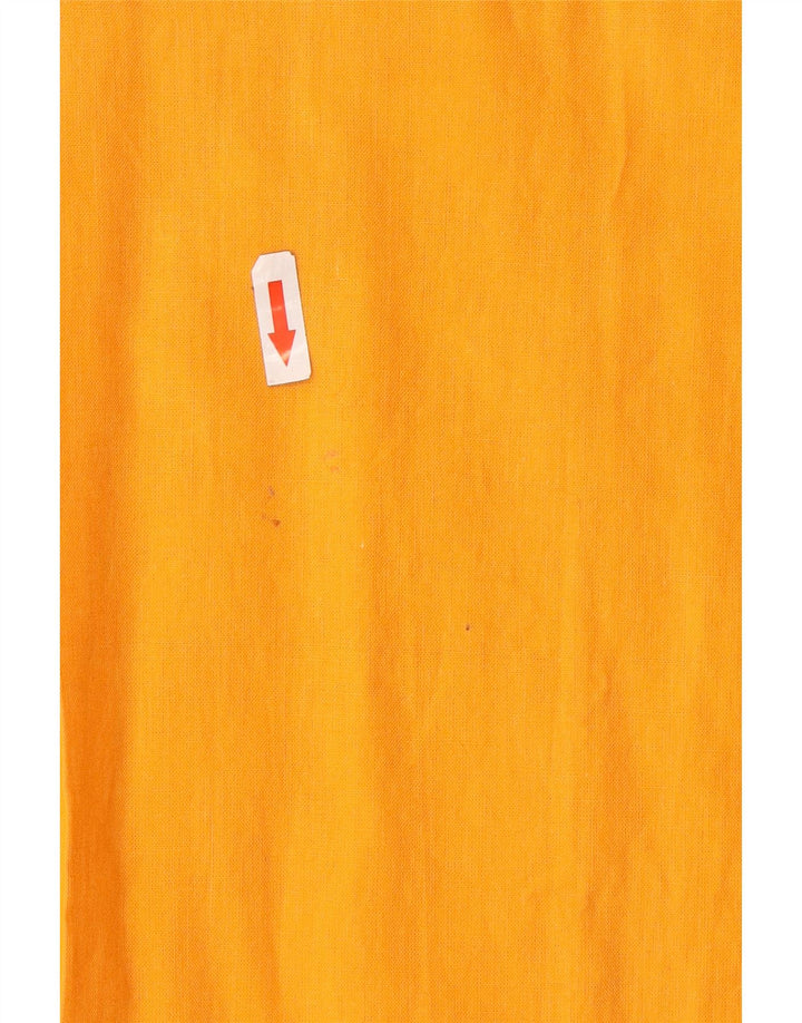 Vintage Damen Ärmelloses Sonnenkleid IT 44 Mittelorange