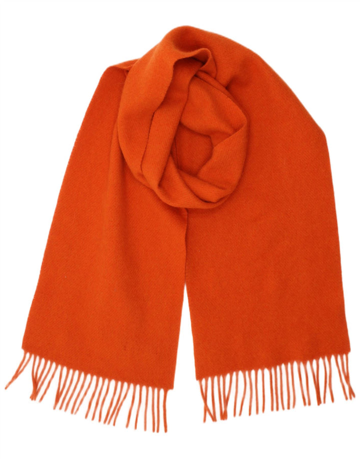 John Hanly Herren-Rechteckschal, Einheitsgröße, orangefarbene Lammwolle