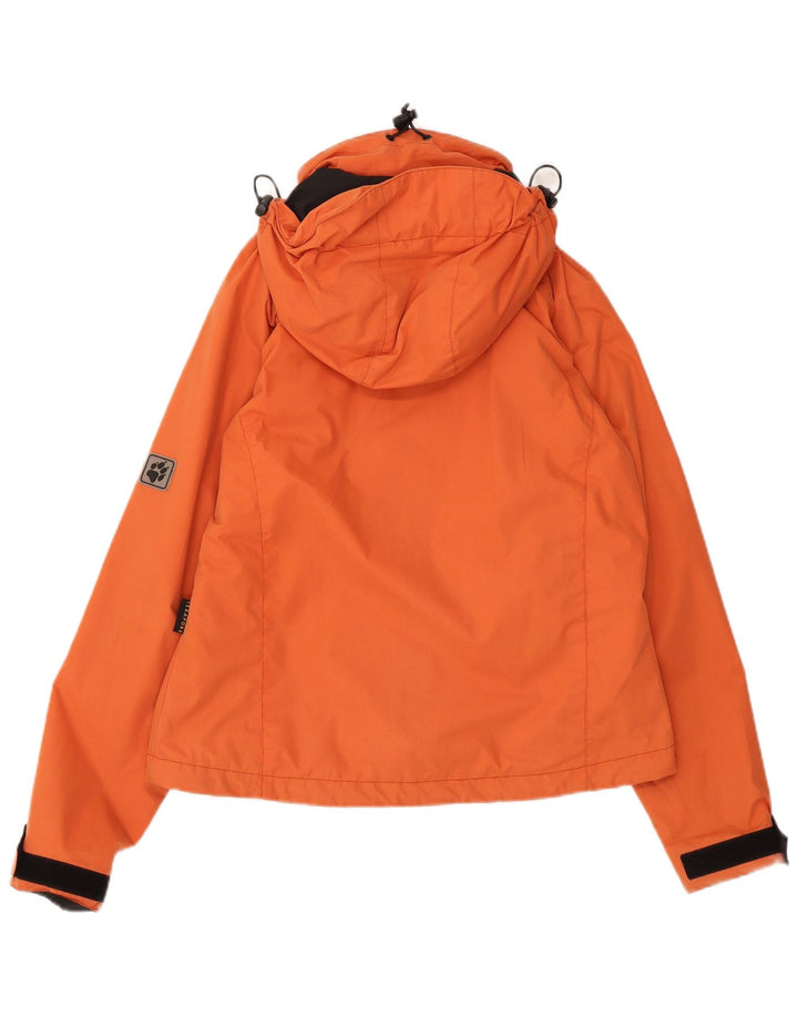 Jack Wolfskin Damen-Windbreakerjacke mit Kapuze, UK 10, Größe S, Orange, Polyester