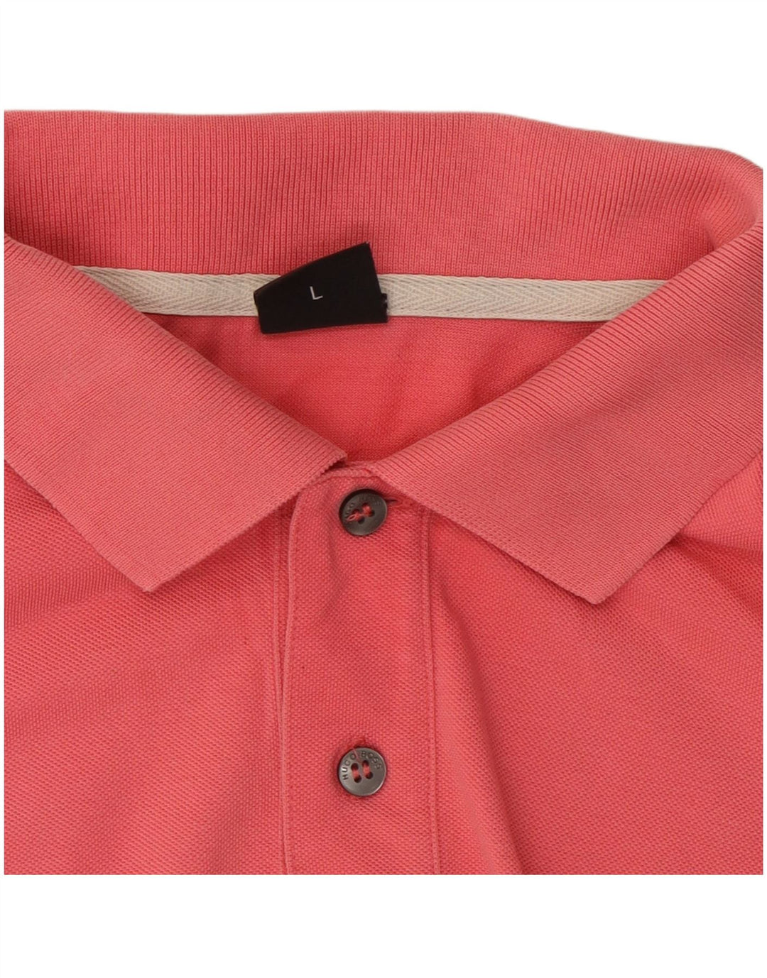 Hugo Boss Herren-Poloshirt mit normaler Passform, große rote Baumwolle
