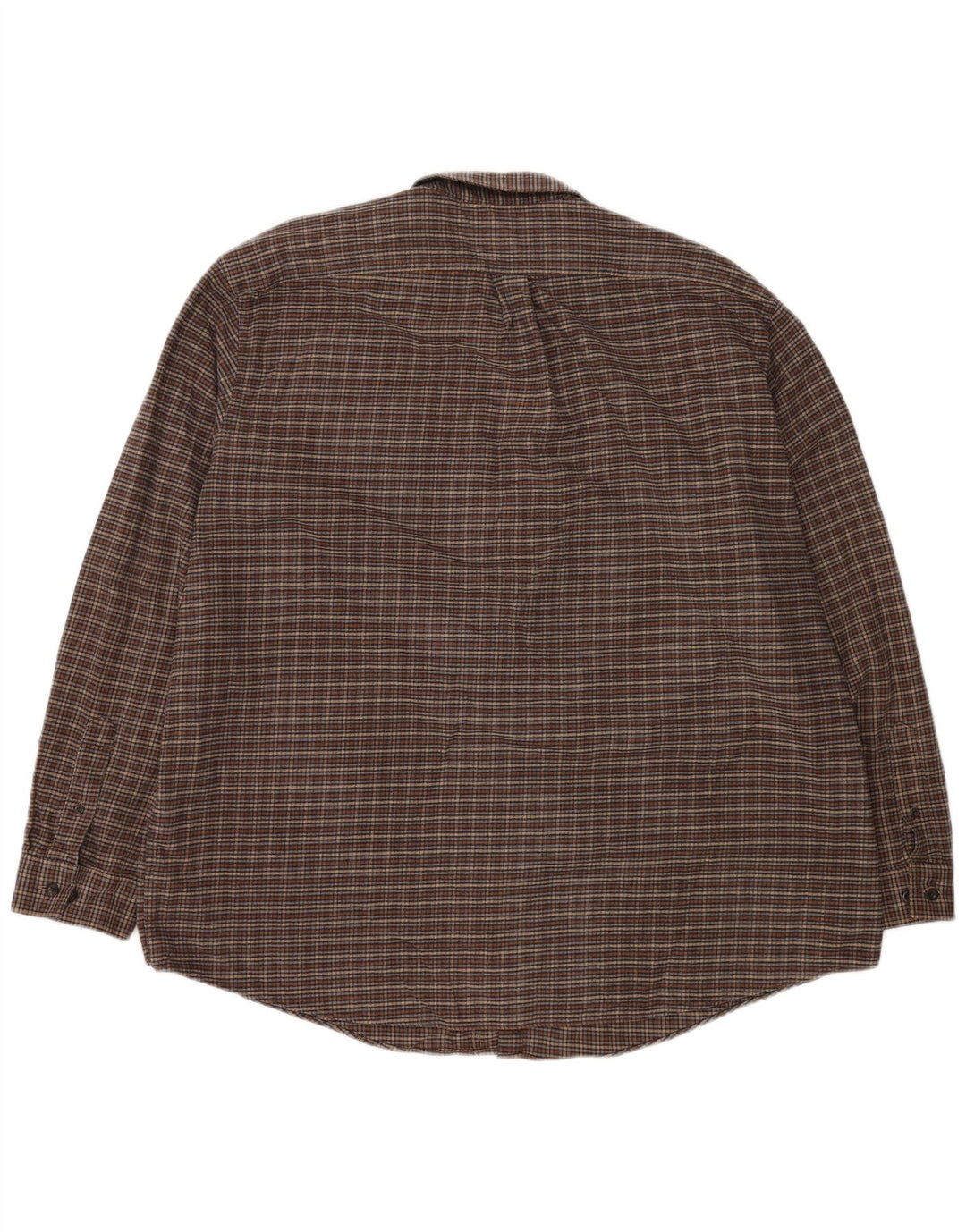 L.L.BEAN Herren-Flanellhemd 2XL, braun kariert, Baumwolle