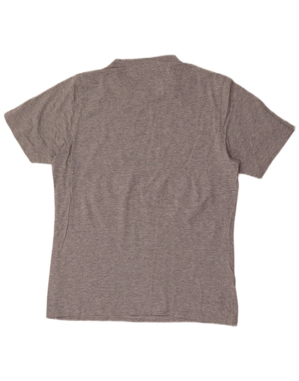 Gianmarco Venturi Damen Grafik-T-Shirt Top UK 18 XL Grau Baumwolle