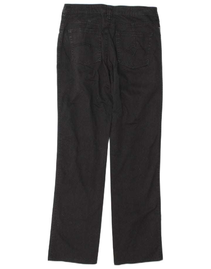 Armani Damen Straight Jeans W28 L30 Schwarz