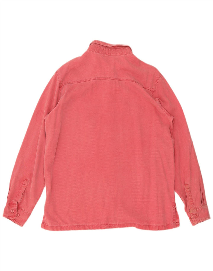 Marks & Spencer Damen-Hemd UK 14 Large Pink Lyocell
