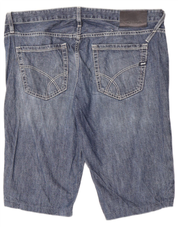 Gas Herren Jeansshorts W34 Large Blau