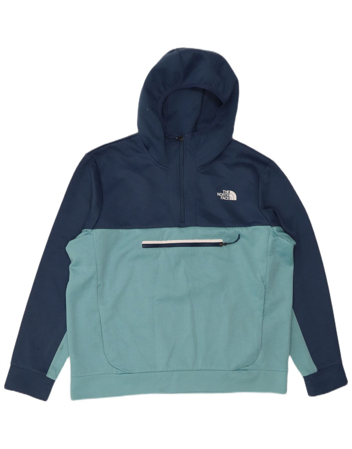 THE NORTH FACE Herren-Kapuzenpullover mit Reißverschluss, XL, Marineblau, Farbblock