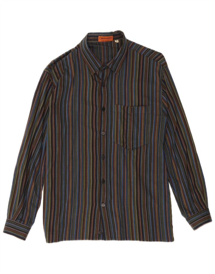 Missoni Herrenhemd IT 50 Medium Mehrfarbig gestreift