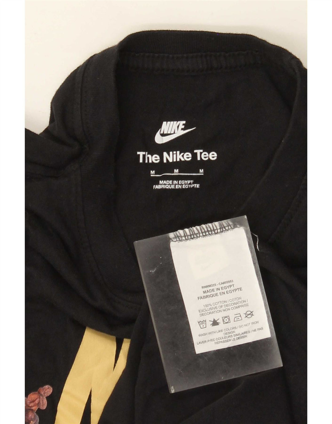 Nike Herren-T-Shirt mit Grafik, mittelgroß, schwarze Baumwolle