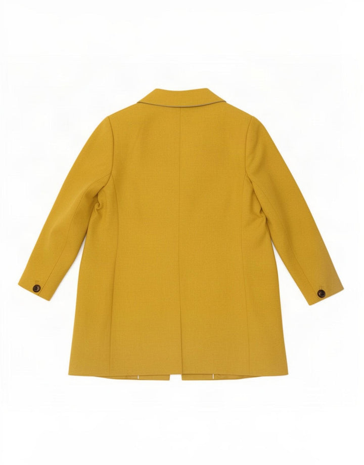 Hobbs Damen Petite Mantel UK 18 XL Gelb Polyester