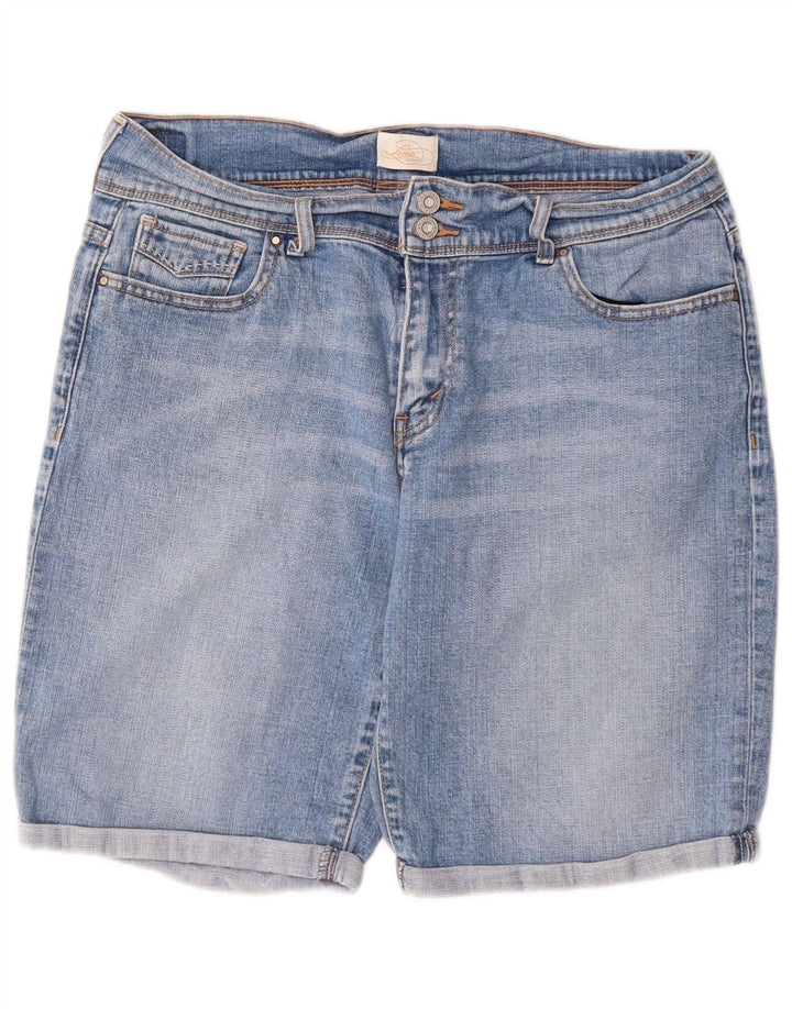 LEVI'S Damen 515 Bermuda Denim Shorts W32 Large Blau