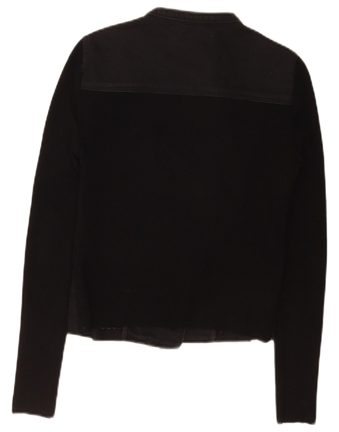 Karen Millen Damen Crop Bikerjacke US 1 2XS Schwarz