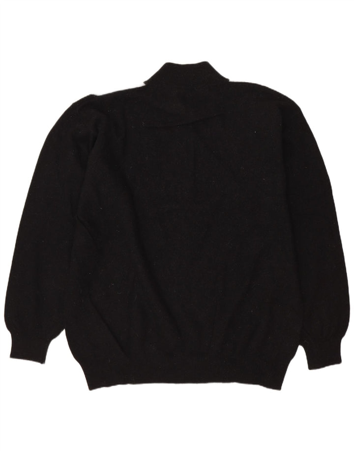 Conbipel Herren-Pullover „Niama“ mit Reißverschluss, XL, schwarze Argyle-/Diamantwolle