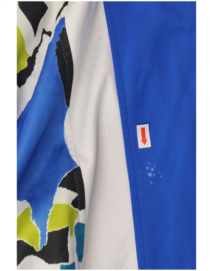 SPALDING Herren-Trainingsanzugoberteil mit Grafik, Größe L, Blau, Farbblock